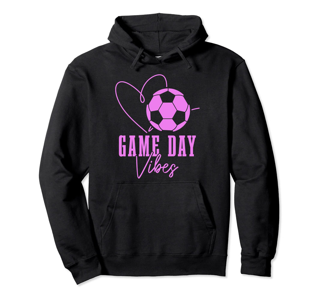 Soccer Player Game Day Vibes Coach Hoodie - Minimalist Print for Adults - T-Shirt, Sweatshirt, Hoodie