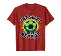 Soccer Eat Sleep Soccer Repeat T-Shirt - Trendy Graphic Unisex - T-Shirt, Sweatshirt, Hoodie