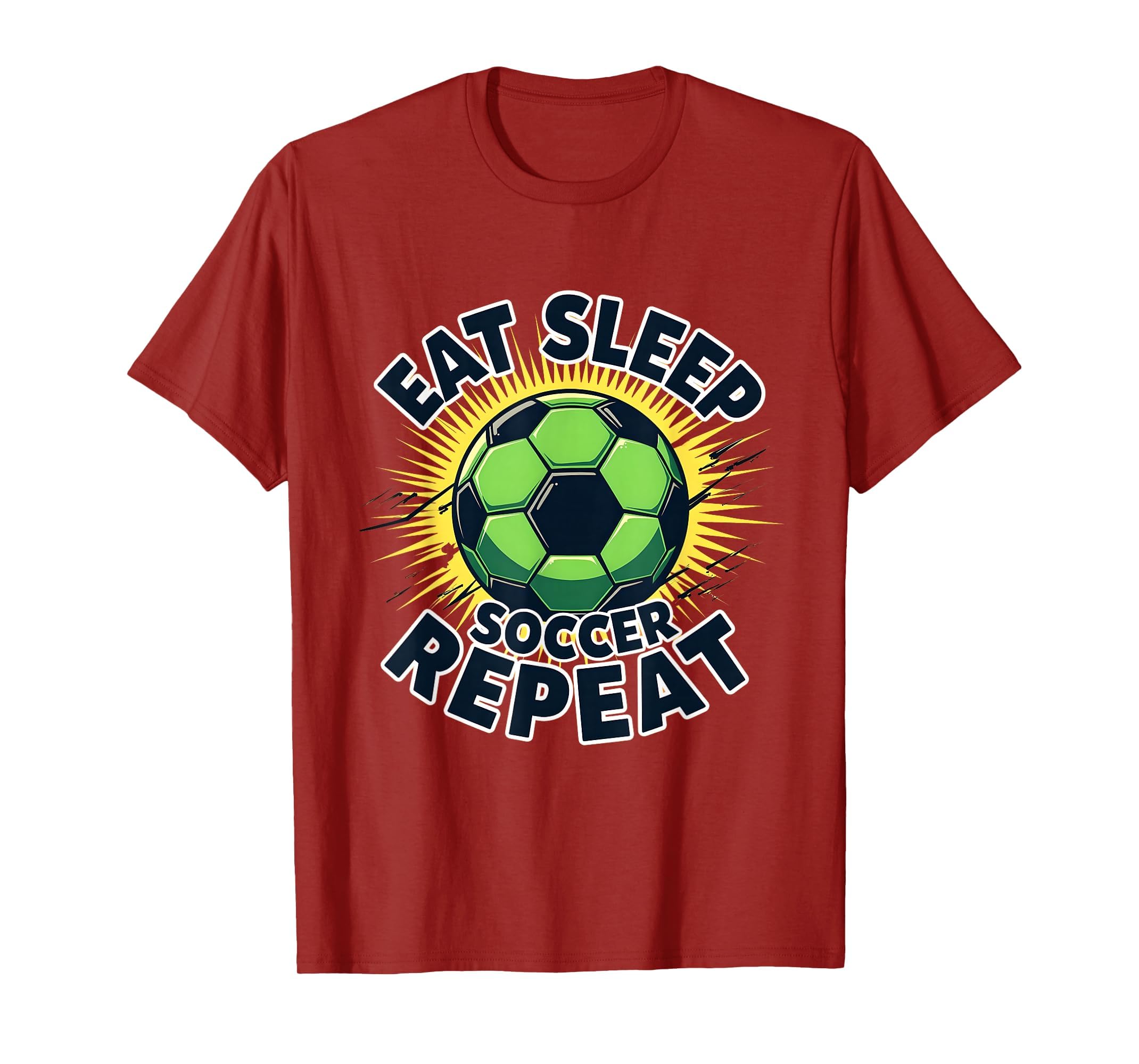 Soccer Eat Sleep Soccer Repeat T-Shirt - Trendy Graphic Unisex - T-Shirt, Sweatshirt, Hoodie