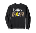 Baller Mom Proud Softball Sweatshirt - Casual Everyday Wear Men Women - T-Shirt, Sweatshirt, Hoodie