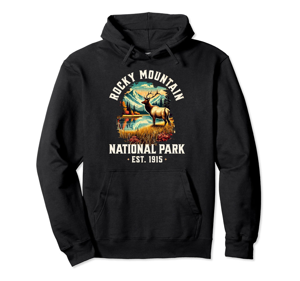 Rocky Mountains National Park Usa Hoodie - Fun Novelty Design Men Women - T-Shirt, Sweatshirt, Hoodie