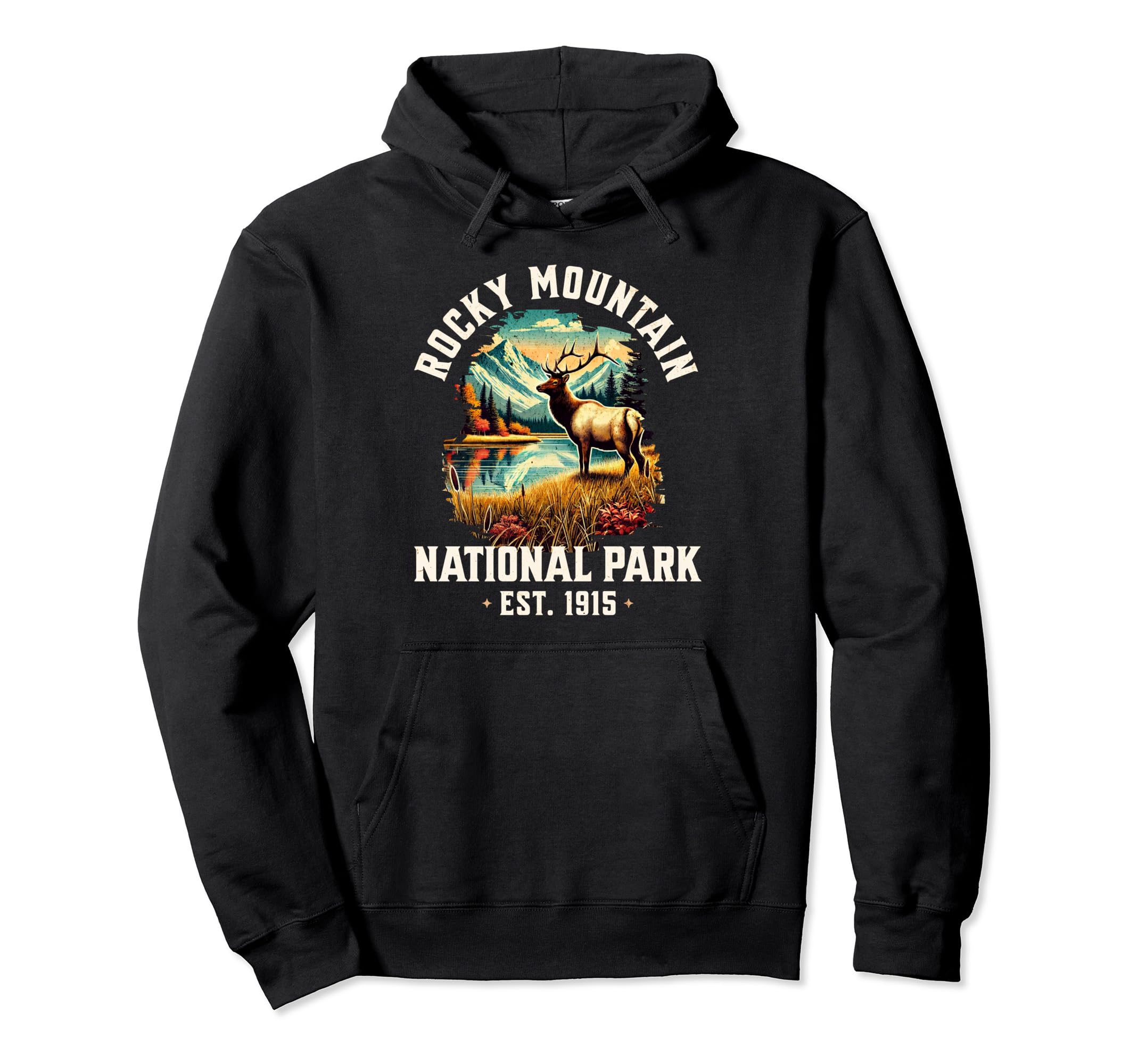 Rocky Mountains National Park Usa Hoodie - Fun Novelty Design Men Women - T-Shirt, Sweatshirt, Hoodie
