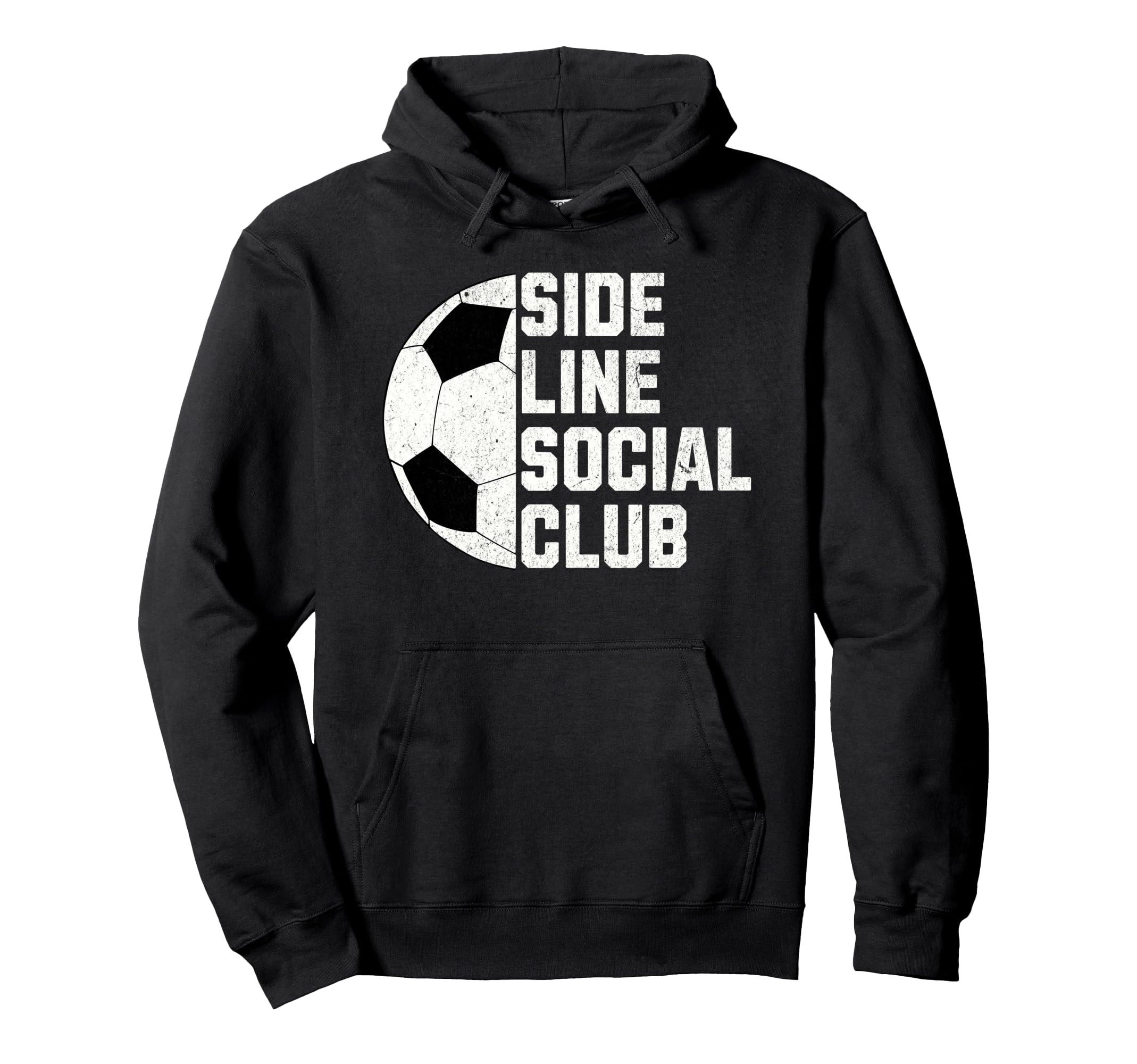 Sideline Social Club Funny Soccer Hoodie - Aesthetic Graphic Unisex - T-Shirt, Sweatshirt, Hoodie