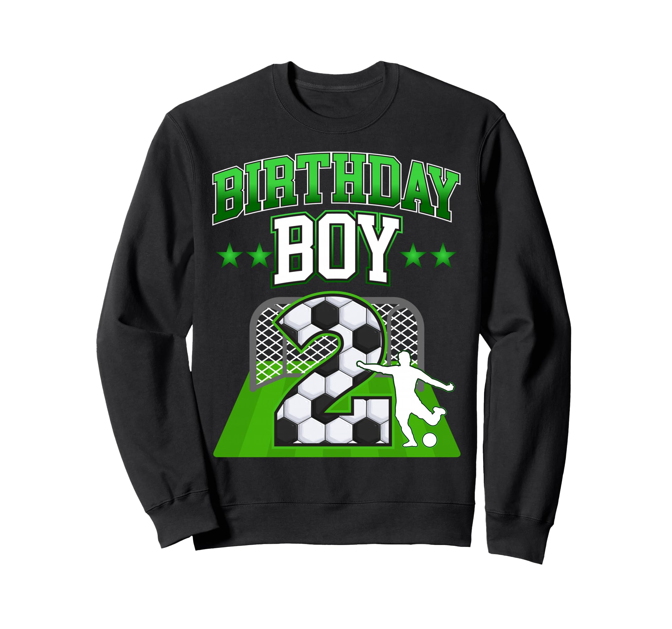 Soccer Themed Birthday Outfit 2 Sweatshirt - Minimalist Print for Adults - T-Shirt, Sweatshirt, Hoodie