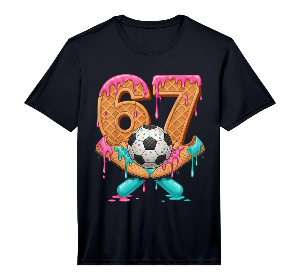 Funny 67 Soccer Drip Number 67 Soccer T-Shirt - Custom Art Print Men Women - T-Shirt, Sweatshirt, Hoodie