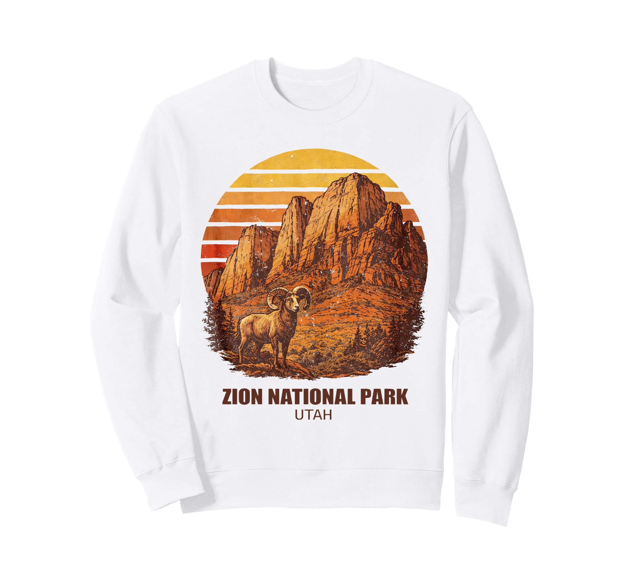 Zion National Park Utah Camping Sweatshirt - Graphic Print for Adults - T-Shirt, Sweatshirt, Hoodie