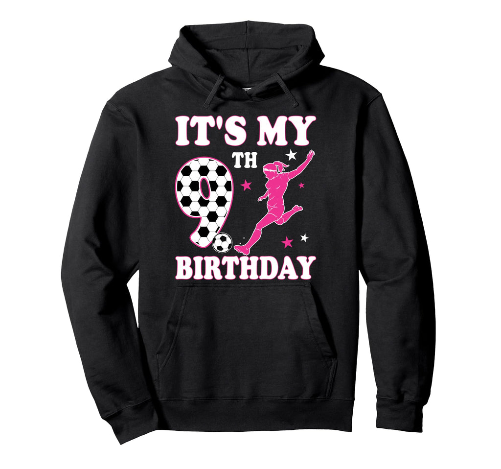 9Th Birthday Soccer Themed 9 Year Old Hoodie - Custom Art Print Unisex - T-Shirt, Sweatshirt, Hoodie