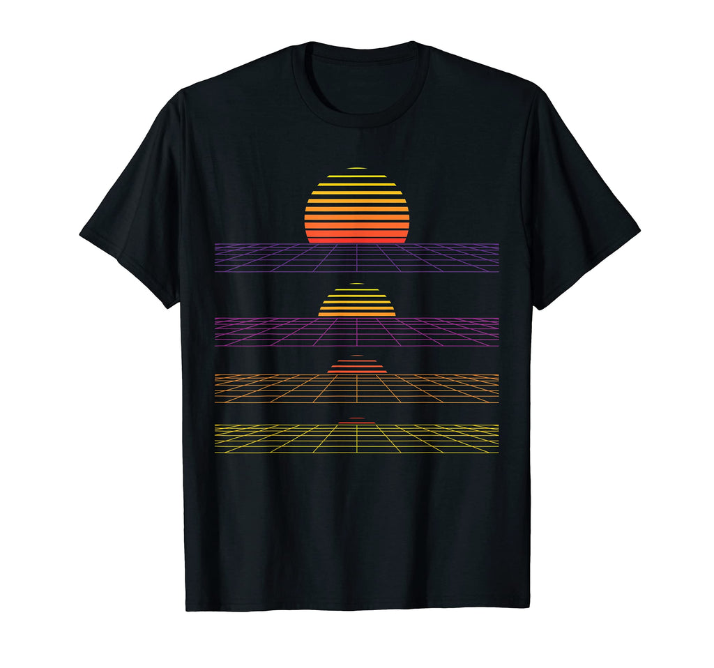 Outrun Synthwave Vaporwave Sunset T-Shirt - Trendy Graphic for Adults - T-Shirt, Sweatshirt, Hoodie