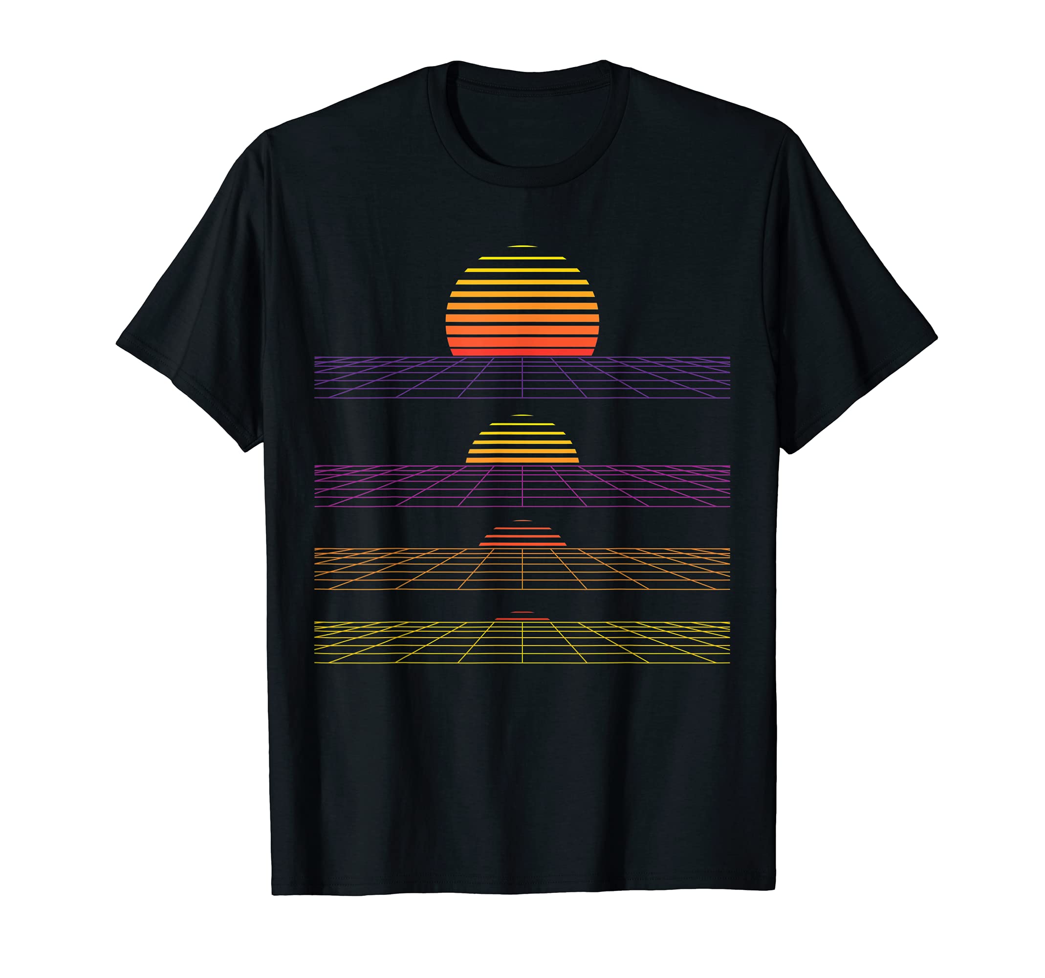 Outrun Synthwave Vaporwave Sunset T-Shirt - Trendy Graphic for Adults - T-Shirt, Sweatshirt, Hoodie