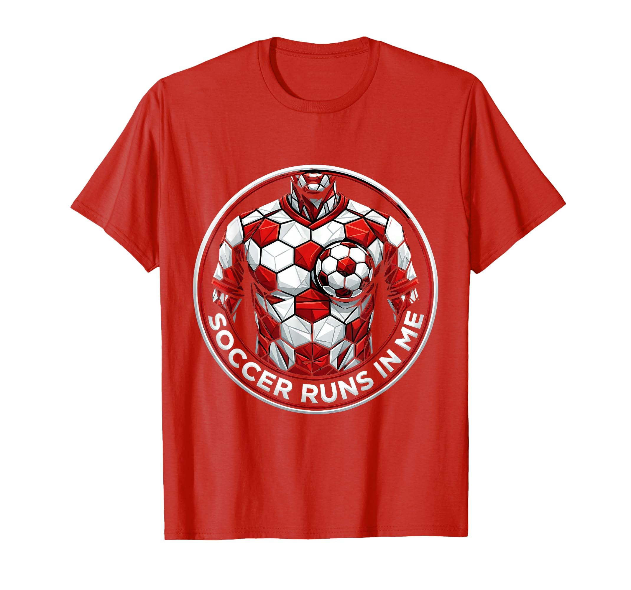 Soccer Runs Me Passionate Fan T-Shirt - Custom Art Print Unisex - T-Shirt, Sweatshirt, Hoodie
