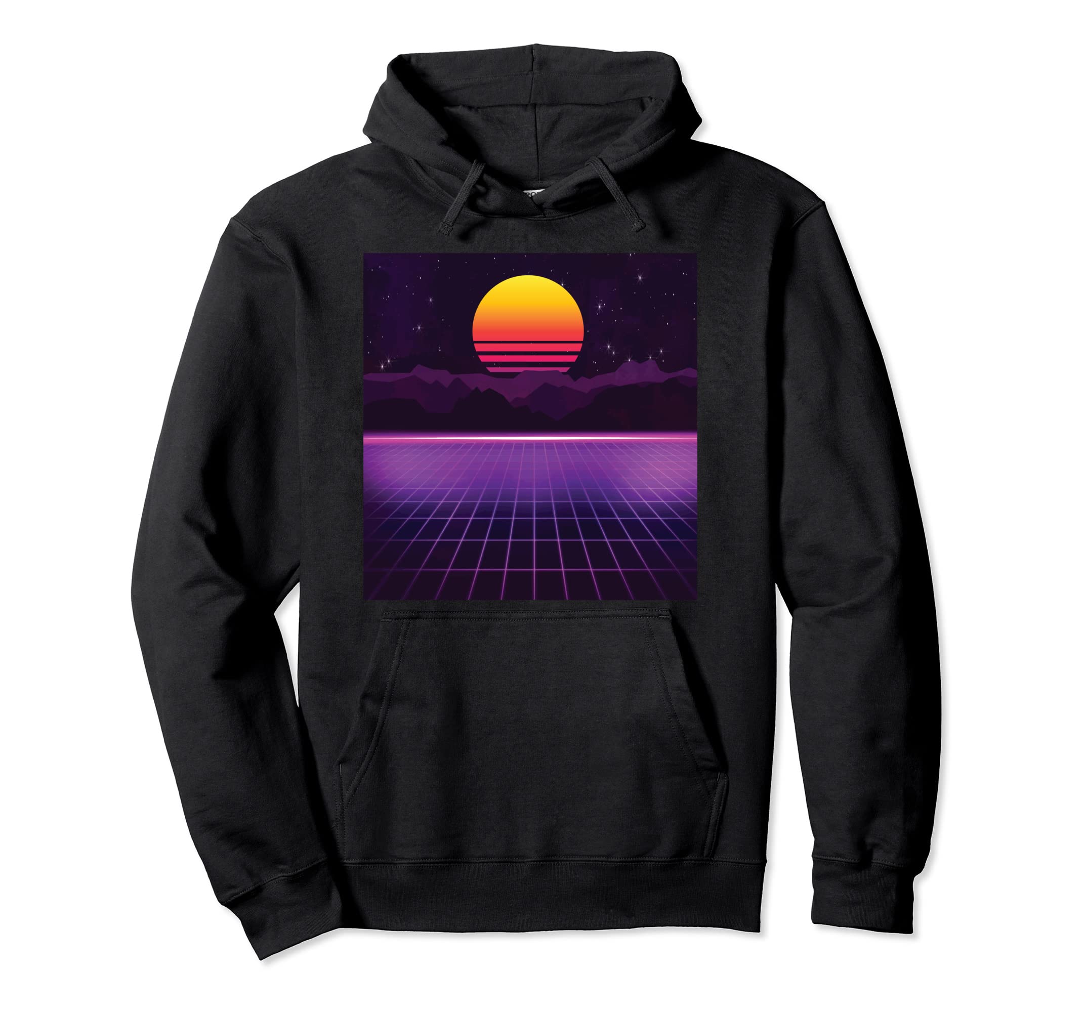 Outrun Synthwave Vaporwave Aesthetic Hoodie - Streetwear Style Men Women - T-Shirt, Sweatshirt, Hoodie