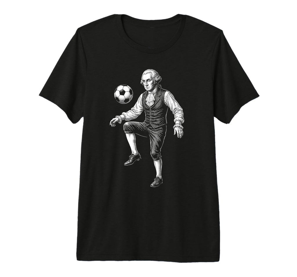 George Washington President Playing T-Shirt - Custom Art Print Men Women - T-Shirt, Sweatshirt, Hoodie