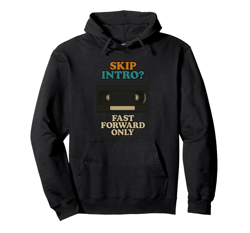 Funny Vhs Cassette Analog Throwback Hoodie - Aesthetic Graphic for Adults - T-Shirt, Sweatshirt, Hoodie