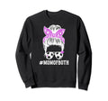 Mom Both Messy Bun Dancer Soccer Sweatshirt - Minimalist Print Unisex - T-Shirt, Sweatshirt, Hoodie