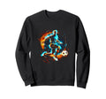 Soccer Player Lightning Sport Player Sweatshirt - Graphic Print Men Women - T-Shirt, Sweatshirt, Hoodie