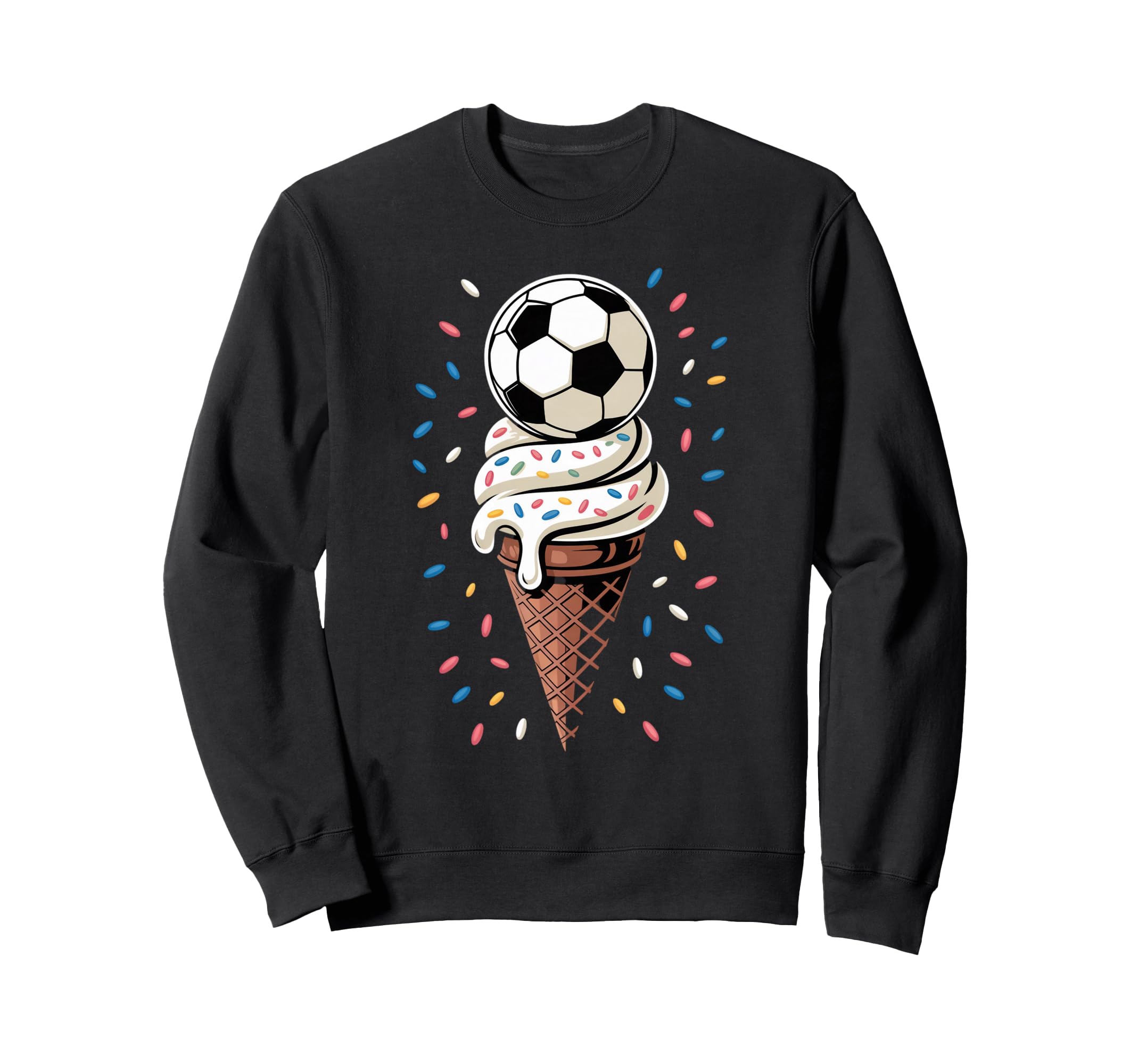 Soccer Ice Cream Drip Game Soccer Sweatshirt - Novelty Apparel for Adults - T-Shirt, Sweatshirt, Hoodie