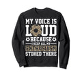 My Voice Is Loud Leopard Soccer Sweatshirt - Streetwear Style for Adults - T-Shirt, Sweatshirt, Hoodie