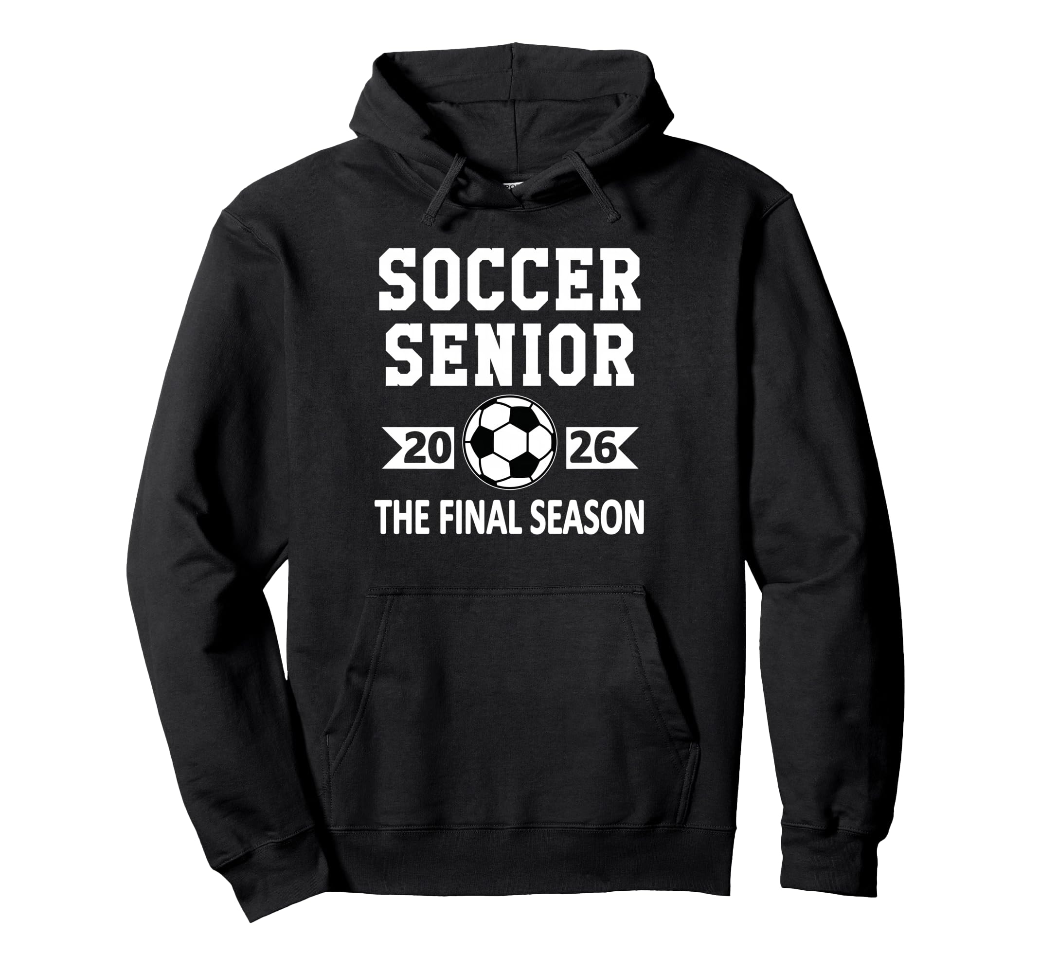 Senior Class 2026 Soccer Senior Night Hoodie - Minimalist Print for Adults - T-Shirt, Sweatshirt, Hoodie