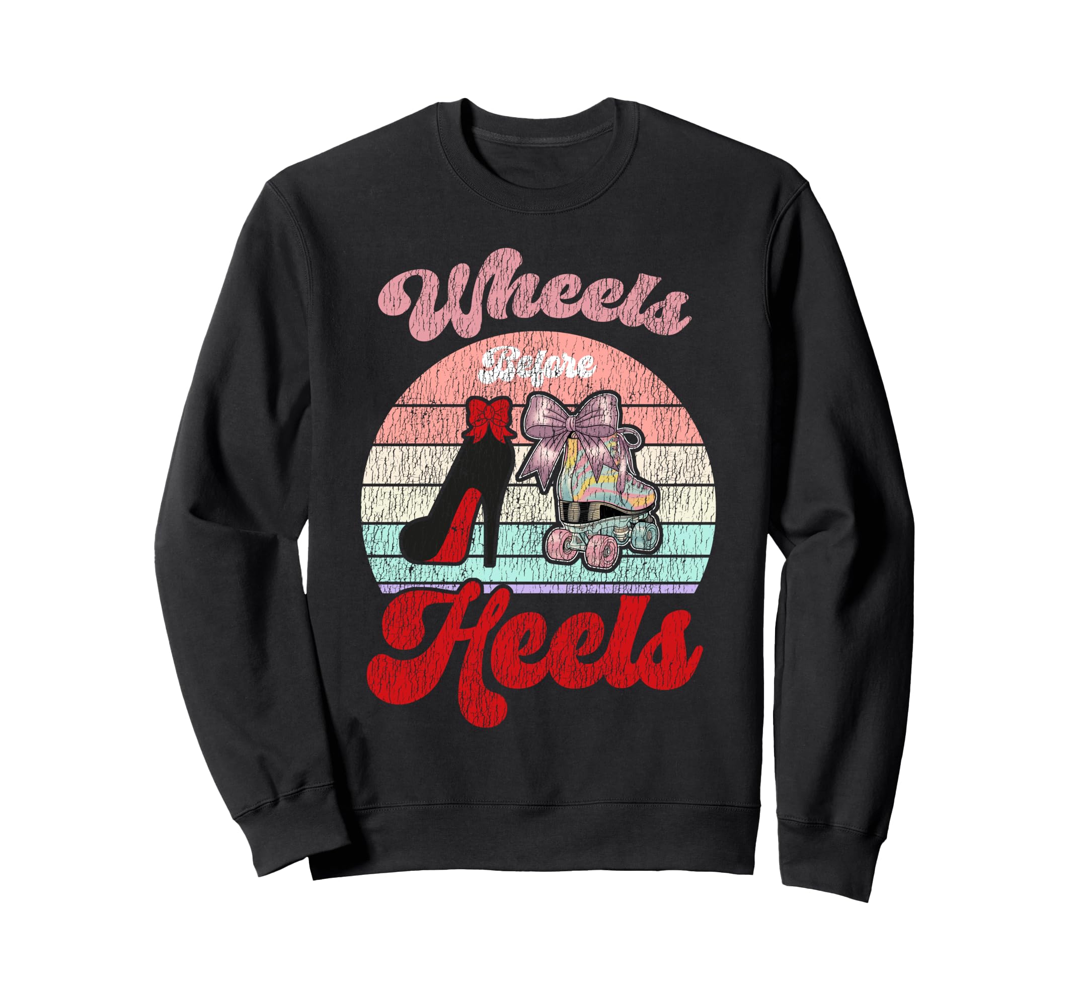 Roller Skating Skate 1970S Wheels Sweatshirt - Novelty Apparel Unisex - T-Shirt, Sweatshirt, Hoodie