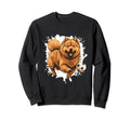 Chow Chow Dog Playing Soccer Funny Sweatshirt - Trendy Graphic for Adults - T-Shirt, Sweatshirt, Hoodie