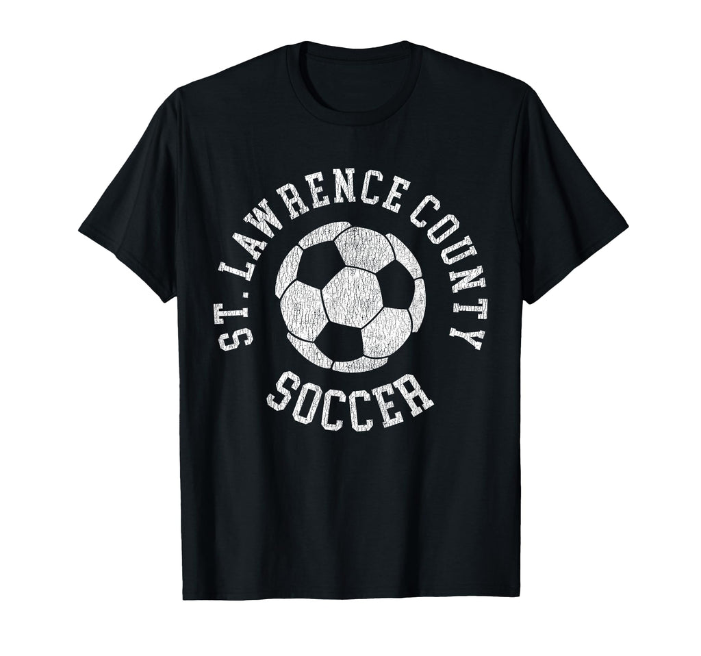 St Lawrence County Soccer Distressed 90S T-Shirt - Unique Graphic Men Women - T-Shirt, Sweatshirt, Hoodie