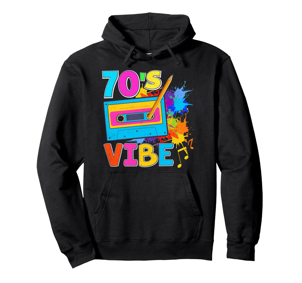 70S Vibe Nineties Cassette Tape 1970S Hoodie - Trendy Graphic Men Women - T-Shirt, Sweatshirt, Hoodie