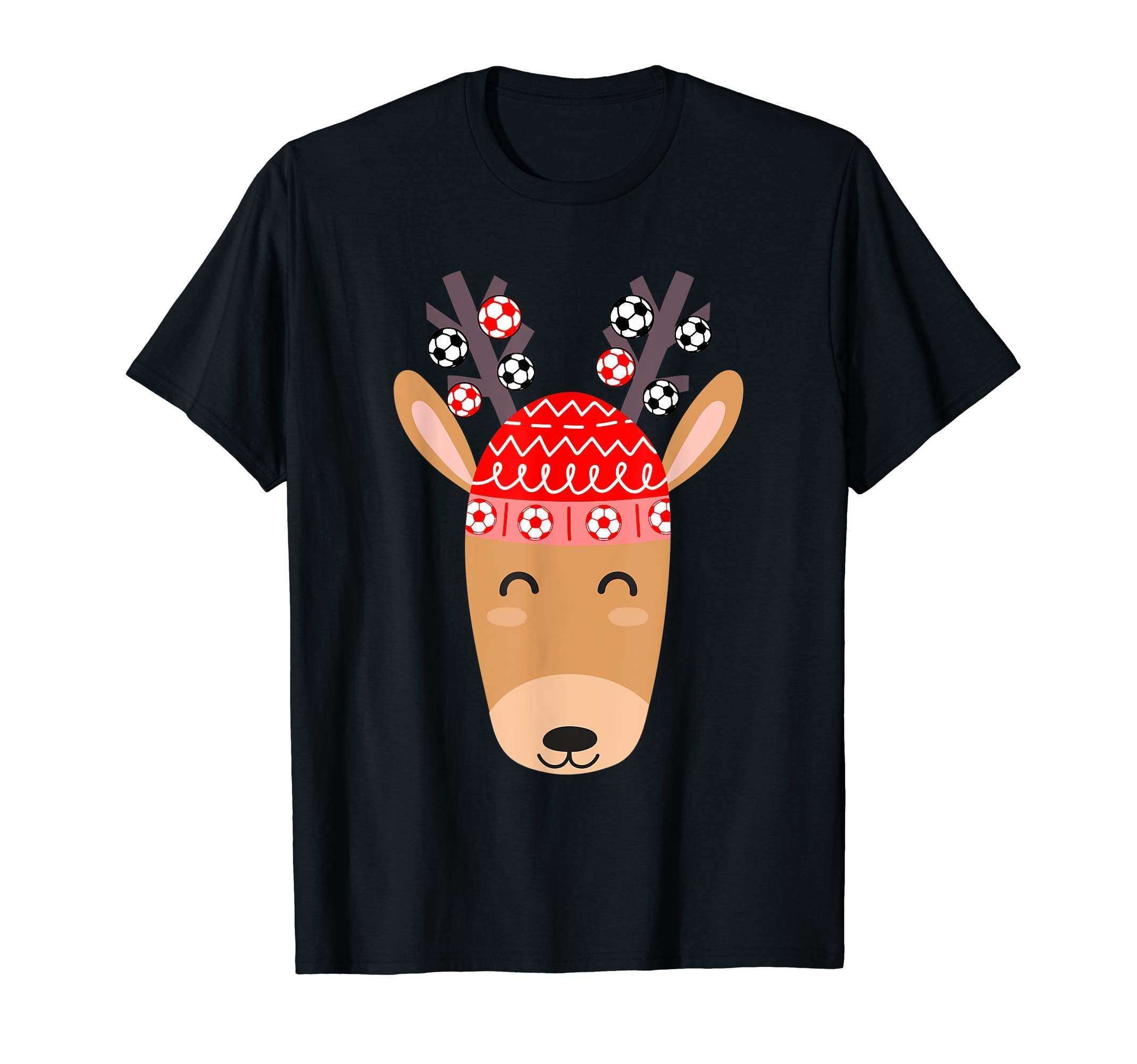 Soccer Reindeer T-Shirt - Casual Everyday Wear for Adults - T-Shirt, Sweatshirt, Hoodie