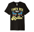 They See Mee Rollin Funny Rollerskate T-Shirt - Minimalist Print Men Women - T-Shirt, Sweatshirt, Hoodie