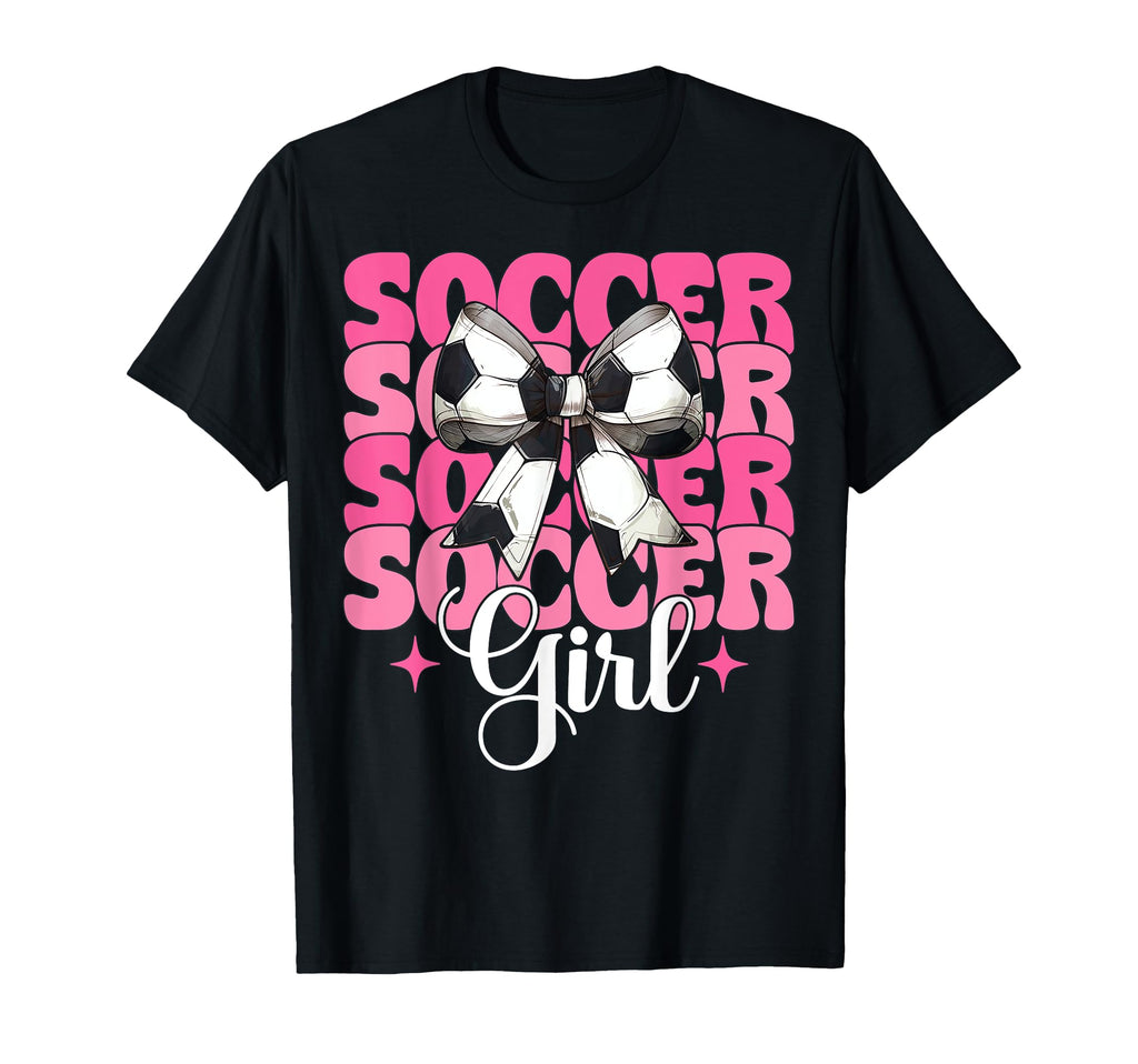 Womens Coquette Bow Ribbon Soccer Sweatshirt - Casual Everyday Wear Unisex - T-Shirt, Sweatshirt, Hoodie