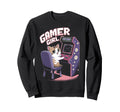 Gamer Cat Kitten Arcade Gamer Gaming Sweatshirt - Graphic Print Unisex - T-Shirt, Sweatshirt, Hoodie