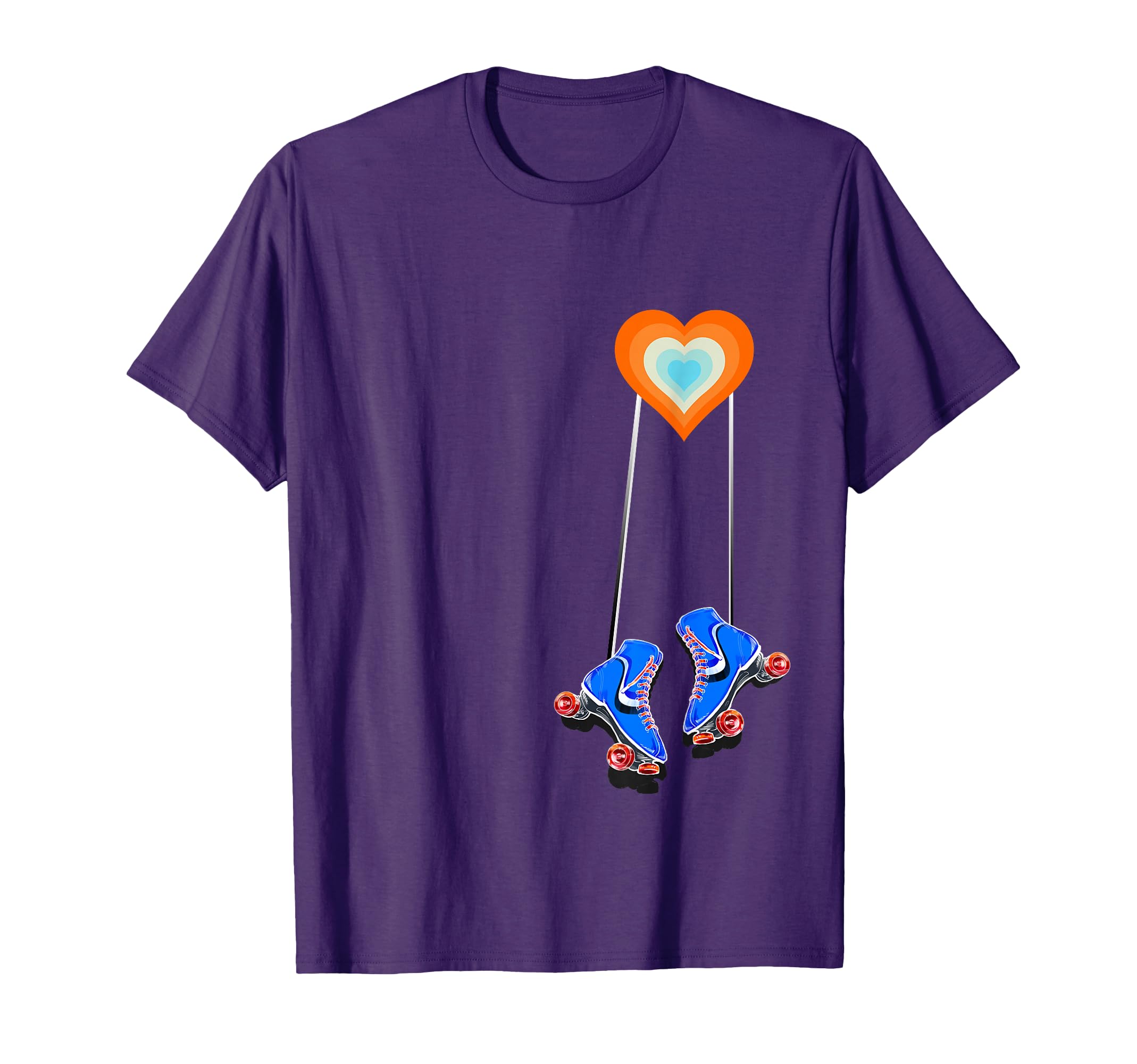 70S Pocket Heart Roller Skating T-Shirt - Casual Everyday Wear for Adults - T-Shirt, Sweatshirt, Hoodie