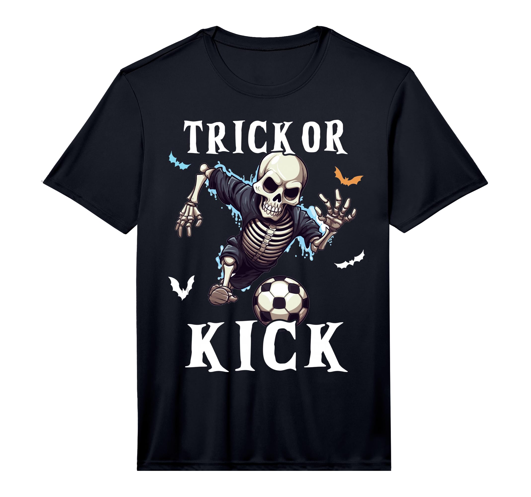 Soccer Skeleton Halloween Soccer T-Shirt - Fun Novelty Design for Adults - T-Shirt, Sweatshirt, Hoodie