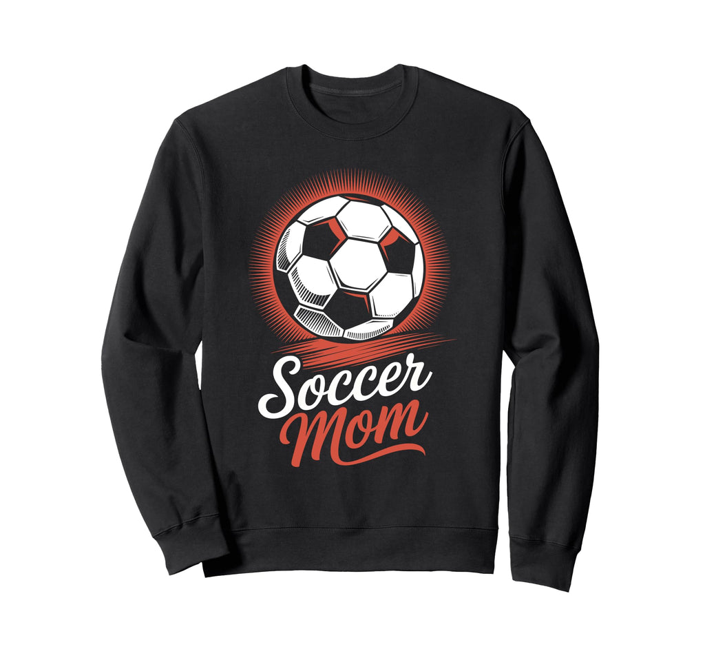 Proud Soccer Mom Fun Sport Football Sweatshirt - Graphic Print for Adults - T-Shirt, Sweatshirt, Hoodie