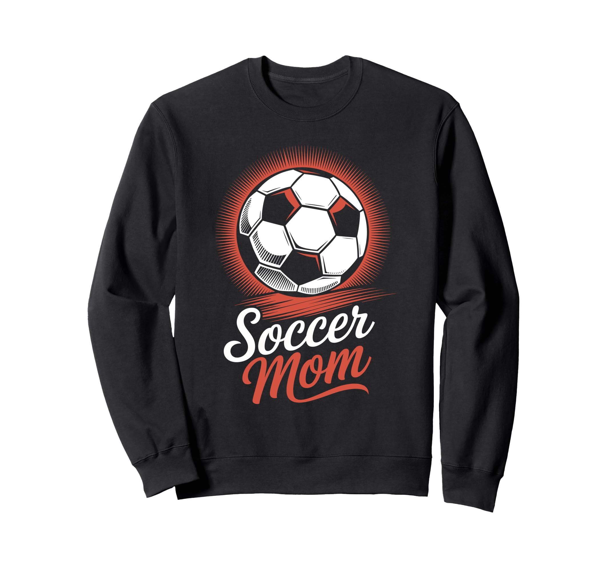 Proud Soccer Mom Fun Sport Football Sweatshirt - Graphic Print for Adults - T-Shirt, Sweatshirt, Hoodie