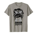 Soccer Stepmom Messy Bun Bonus T-Shirt - Minimalist Print Men Women - T-Shirt, Sweatshirt, Hoodie