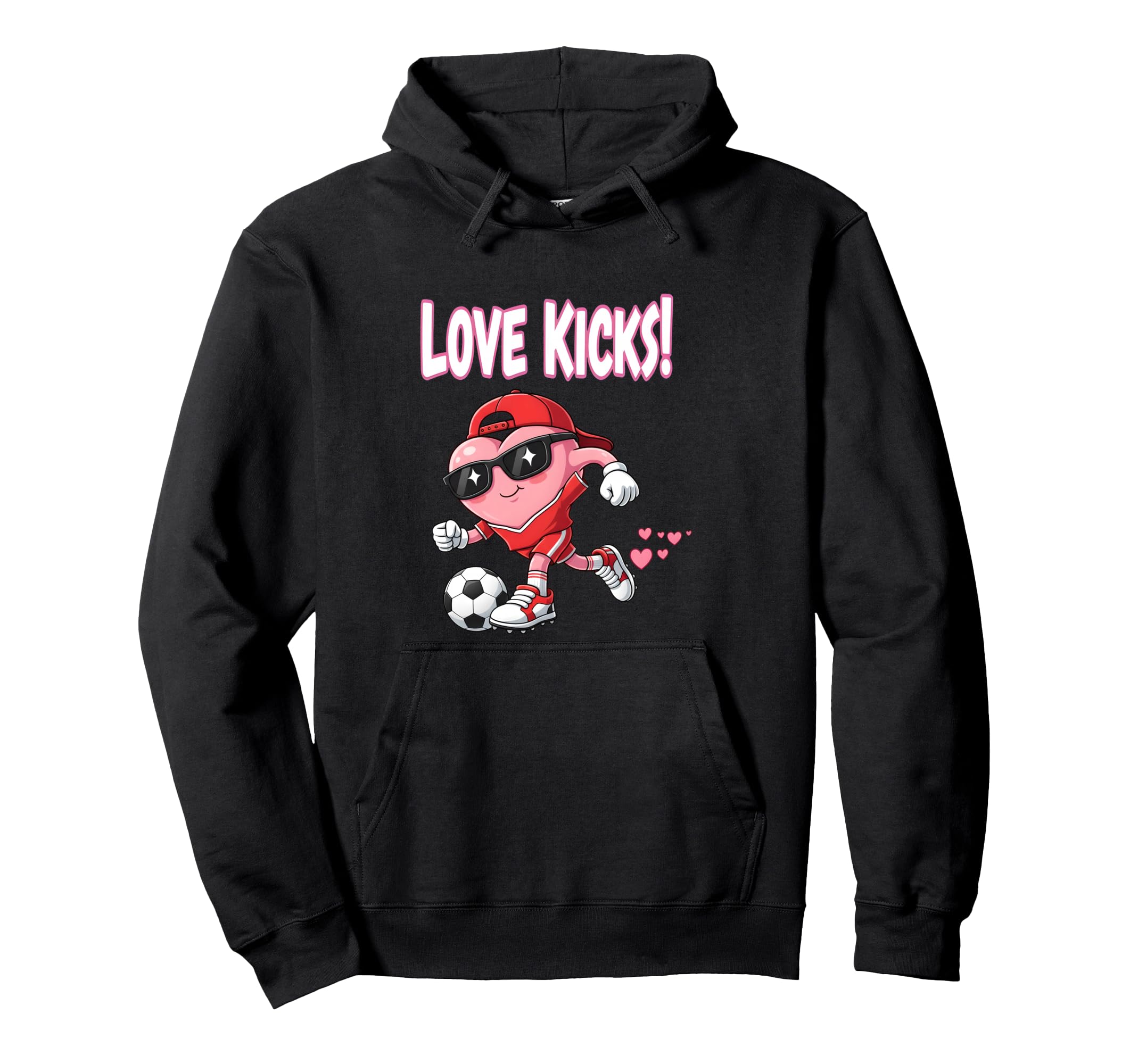 Valentine Gift Soccer Heart Sport Hoodie - Custom Art Print Unisex - T-Shirt, Sweatshirt, Hoodie
