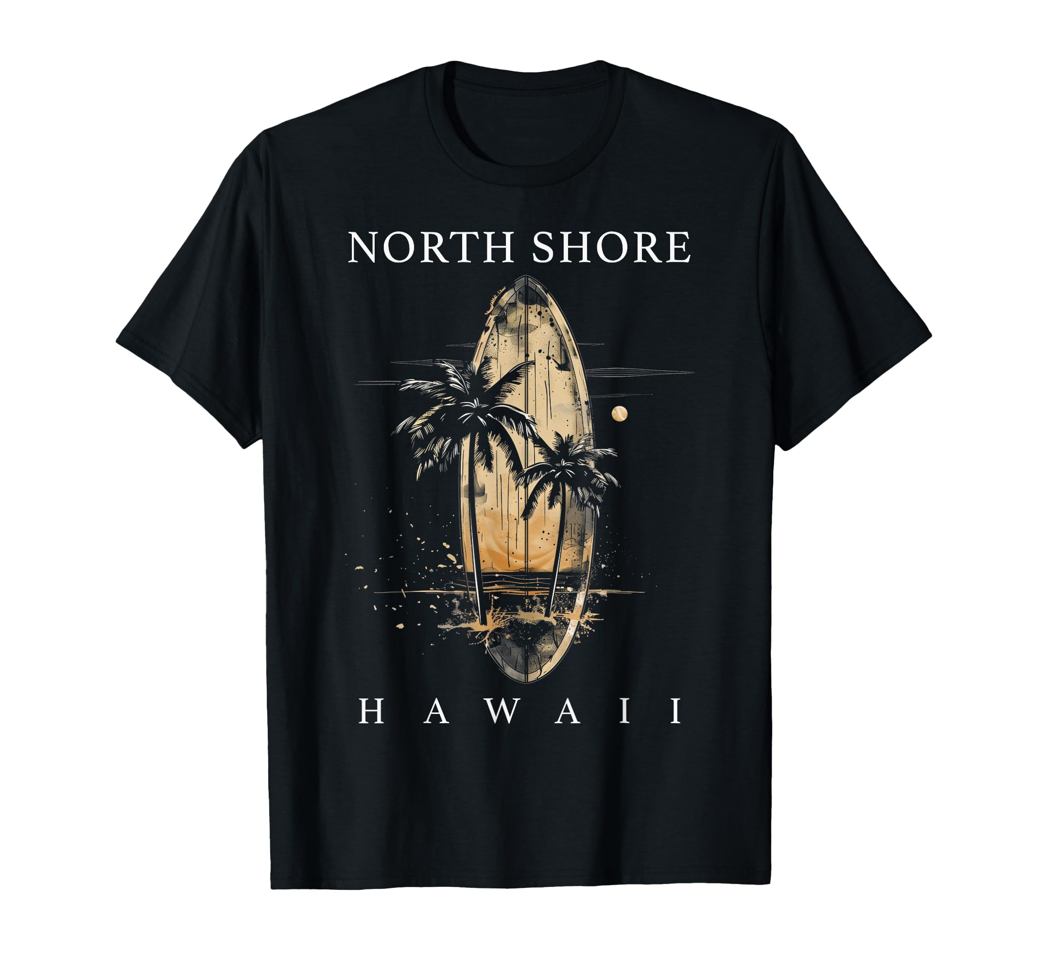 Surf Board North Shore Hawaii Oahu Haleiwa T-Shirt - Graphic Print Unisex - T-Shirt, Sweatshirt, Hoodie