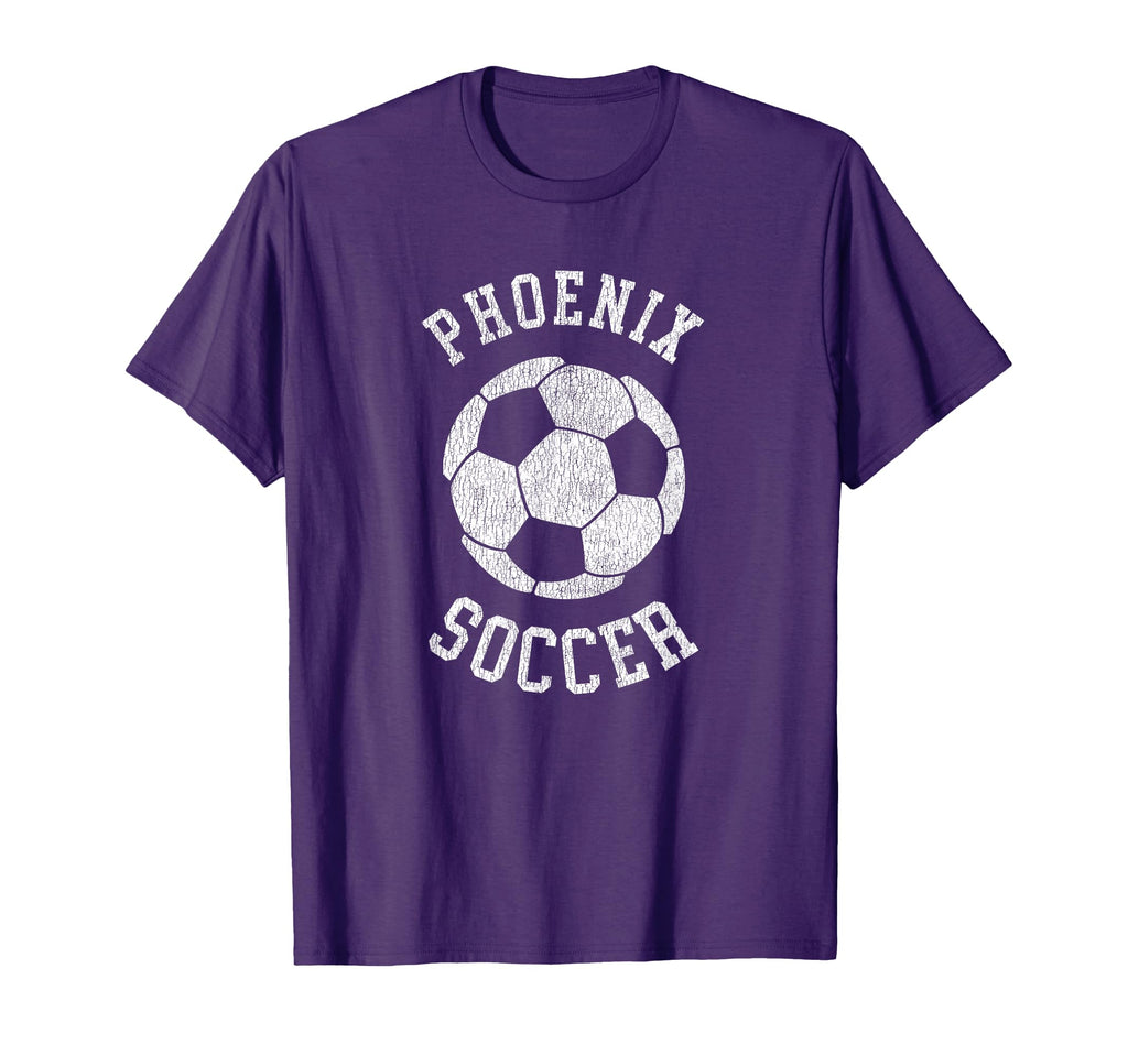 Phoenix Soccer Distressed 90S T-Shirt - Fun Novelty Design Men Women - T-Shirt, Sweatshirt, Hoodie