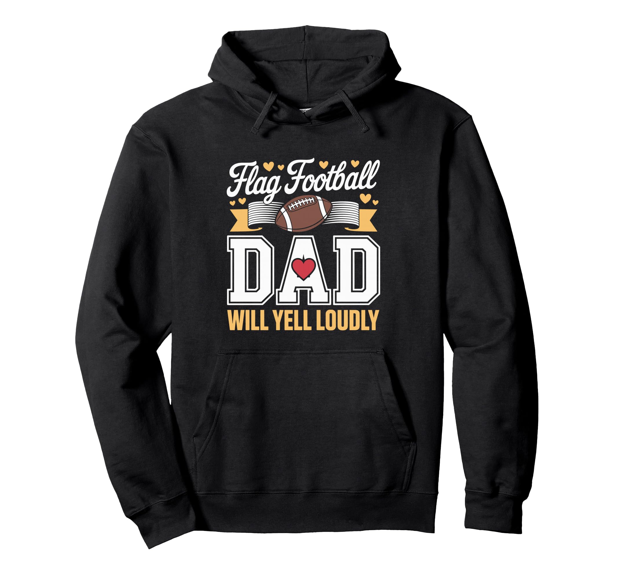 Flag Football Dad Hoodie - Fun Novelty Design Unisex - T-Shirt, Sweatshirt, Hoodie