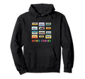 Birthday 90S 80S Cassette Never Forget Hoodie - Custom Art Print for Adults - T-Shirt, Sweatshirt, Hoodie