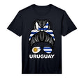Uruguay Flag Uruguayan Hairbun Football T-Shirt - Trendy Graphic Men Women - T-Shirt, Sweatshirt, Hoodie
