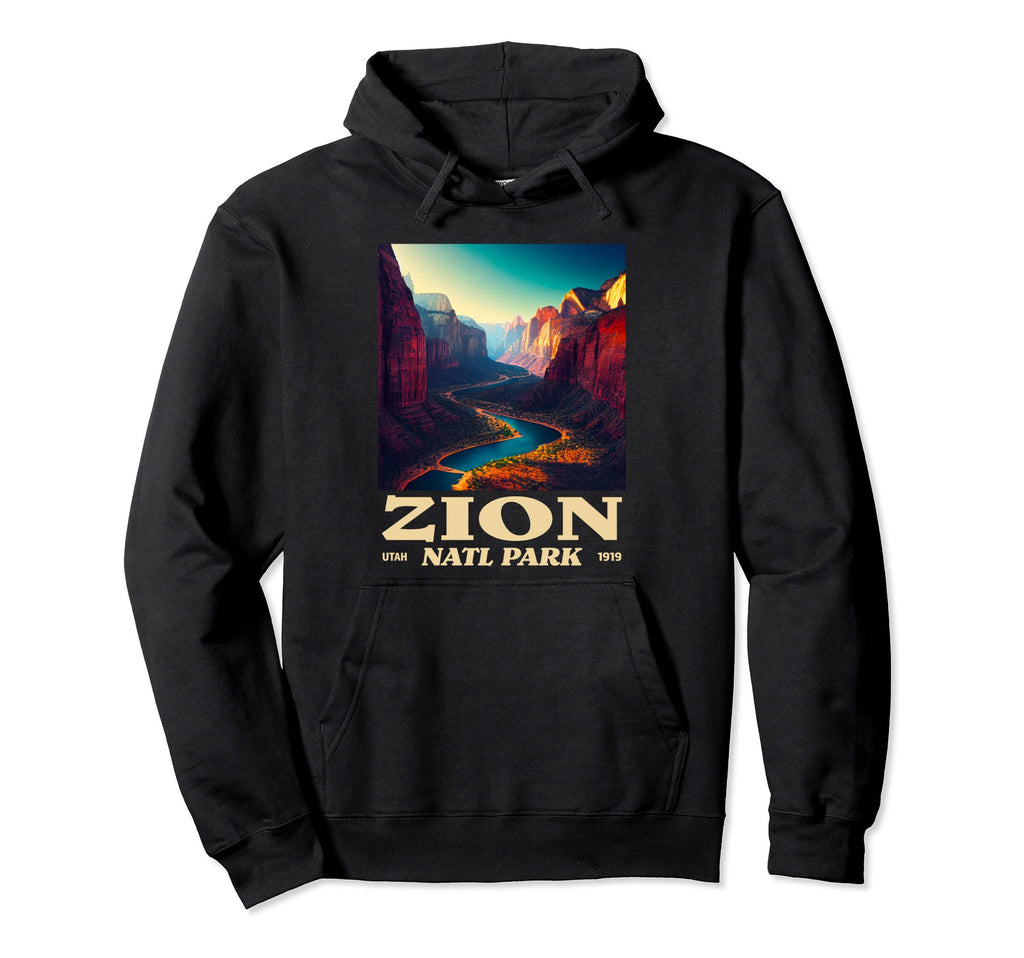Zion Utah Zion National Park Hoodie - Unique Graphic for Adults - T-Shirt, Sweatshirt, Hoodie