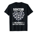 100 Days School Soccer Heart Love 100Th T-Shirt - Novelty Apparel Unisex - T-Shirt, Sweatshirt, Hoodie