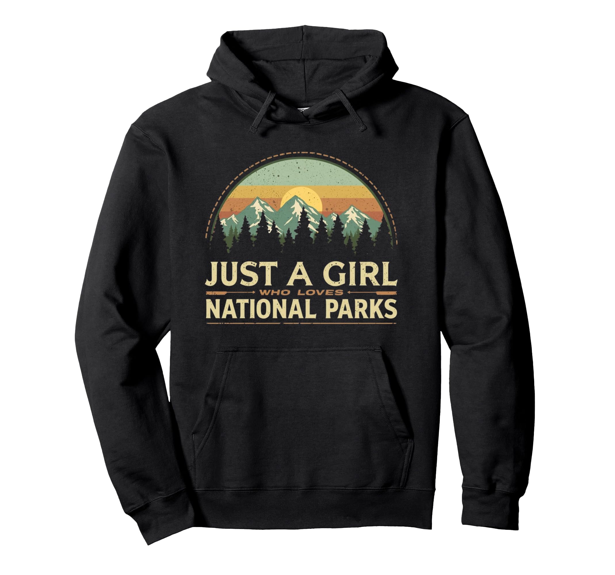 Just Who Loves National Parks Hoodie - Graphic Print Unisex - T-Shirt, Sweatshirt, Hoodie