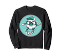Funny Soccer Ball Character Glasses Sweatshirt - Streetwear Style Unisex - T-Shirt, Sweatshirt, Hoodie