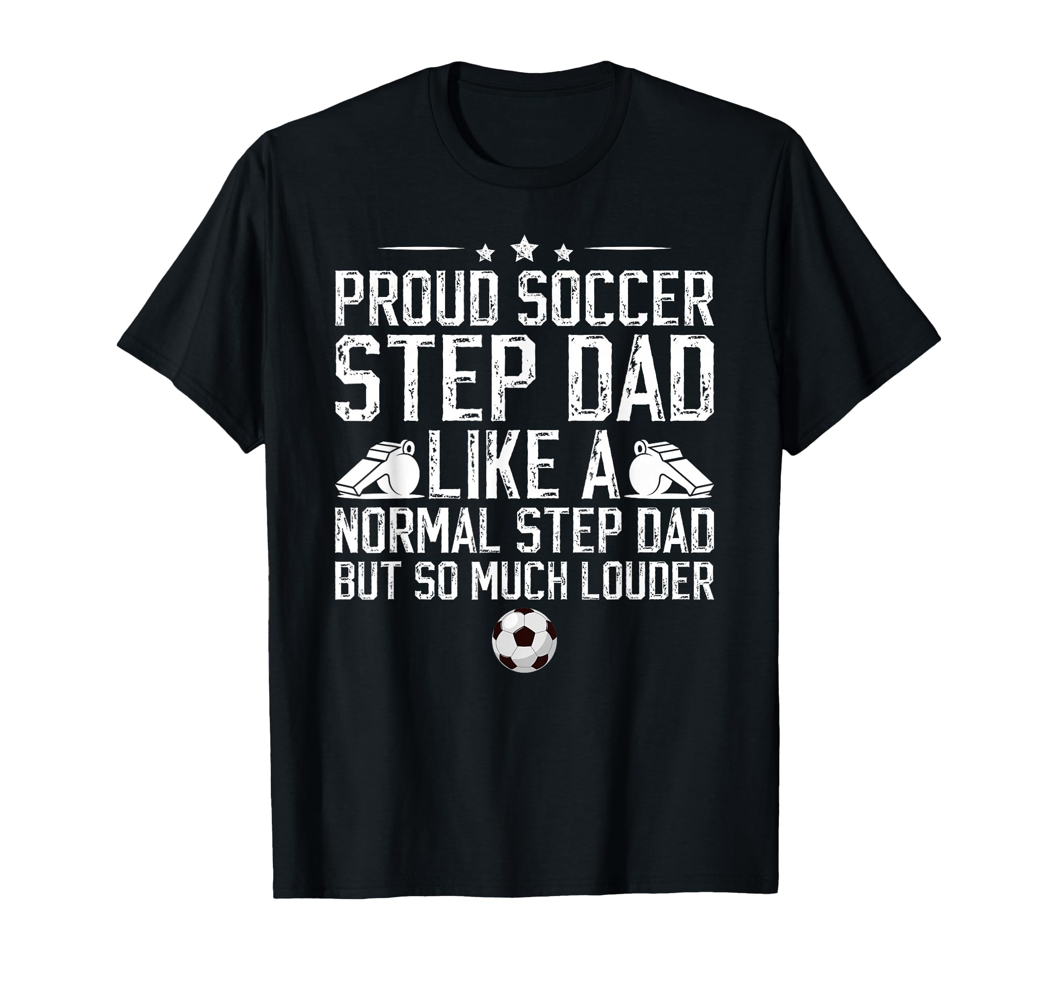 Proud Soccer Step Dad Soccer Player T-Shirt - Custom Art Print Men Women - T-Shirt, Sweatshirt, Hoodie