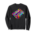 Cassette Player Music Tape Sweatshirt - Minimalist Print for Adults - T-Shirt, Sweatshirt, Hoodie