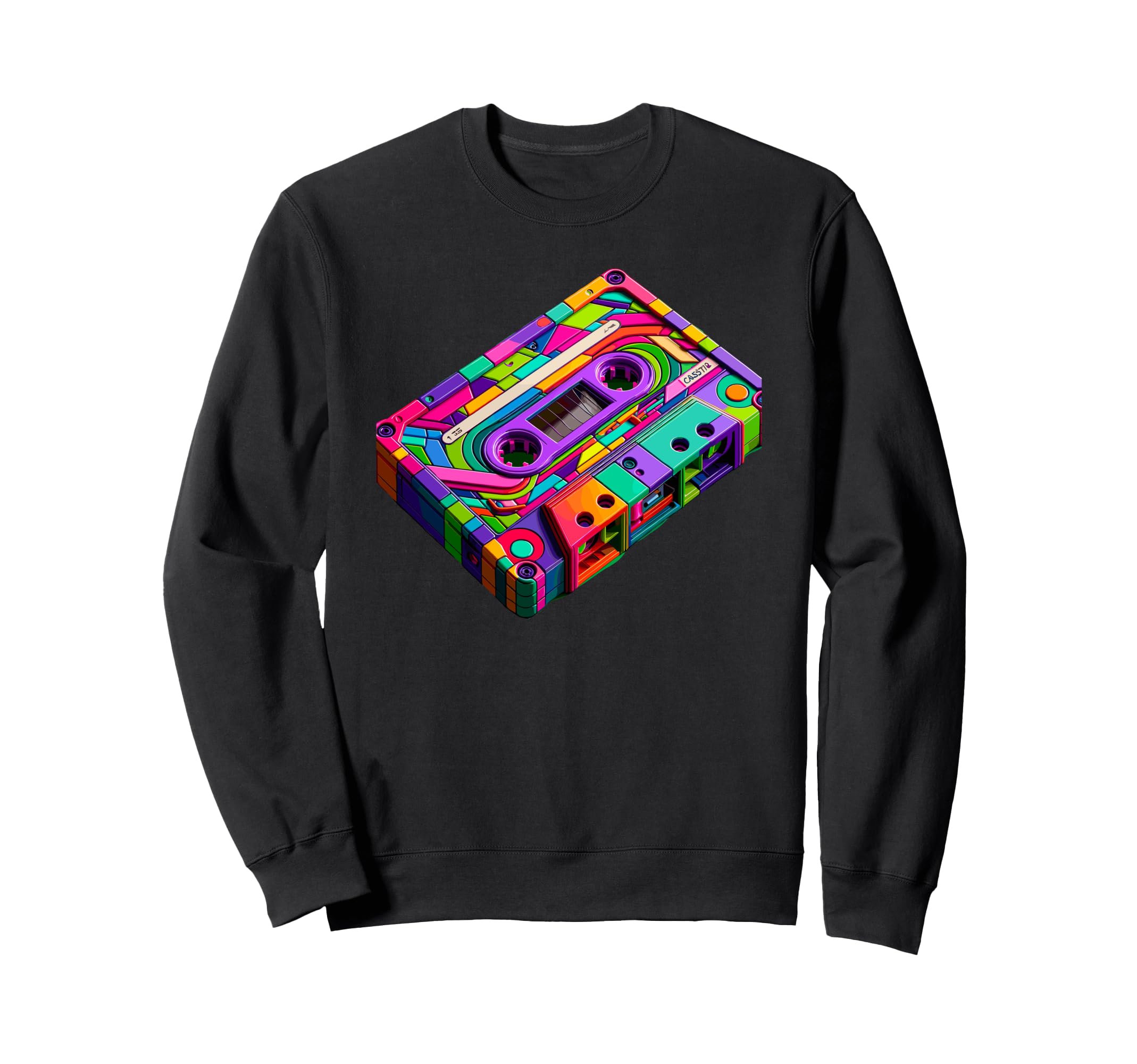 Cassette Player Music Tape Sweatshirt - Minimalist Print for Adults - T-Shirt, Sweatshirt, Hoodie
