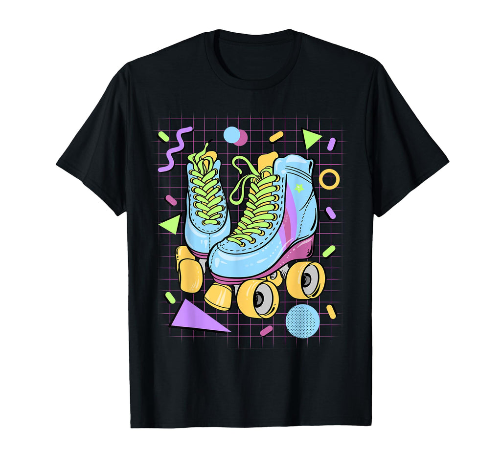 80S Roller Skate Throwback Outfits T-Shirt - Aesthetic Graphic for Adults - T-Shirt, Sweatshirt, Hoodie