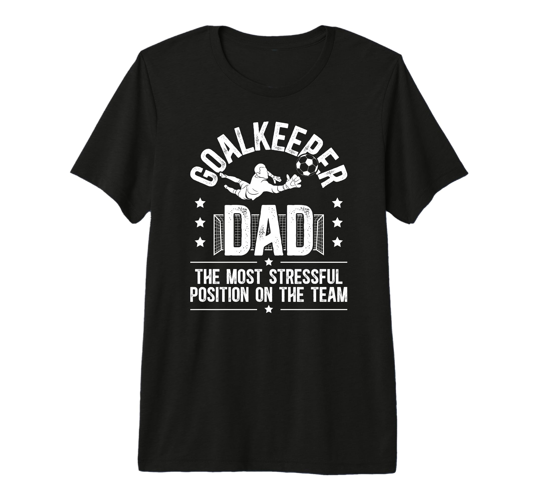 Mens Funny Soccer Goalkeeper Dad T-Shirt - Custom Art Print for Adults - T-Shirt, Sweatshirt, Hoodie